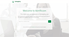 Desktop Screenshot of item19.com